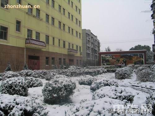 湖北省旅游学校-校园雪景