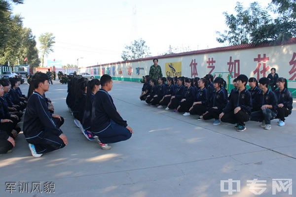 忻州市计算机高级职业中学军训风貌