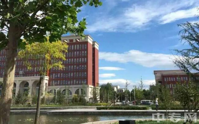 北京政法职业学院-主楼前池塘