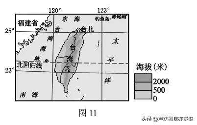 初中地理中考 选择题 专项训练（七）