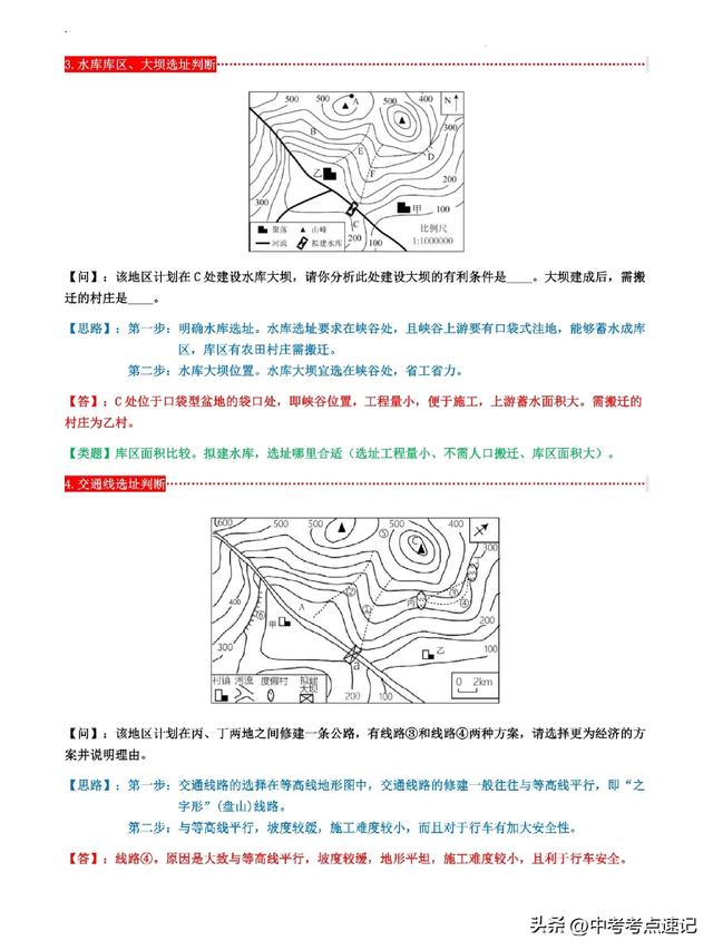 2025︳中考地理简答题思路归纳（上）