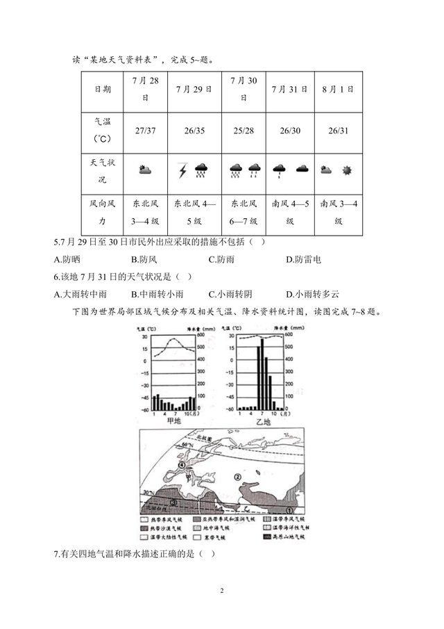 【2023届】中考地理一轮复习重难点专项训练（含解析）