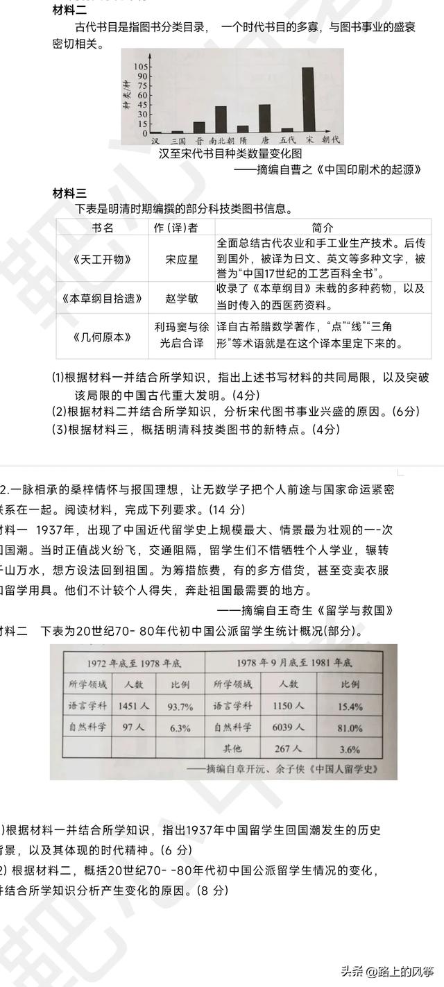 2024广东中考全科真题及答案（历史）
