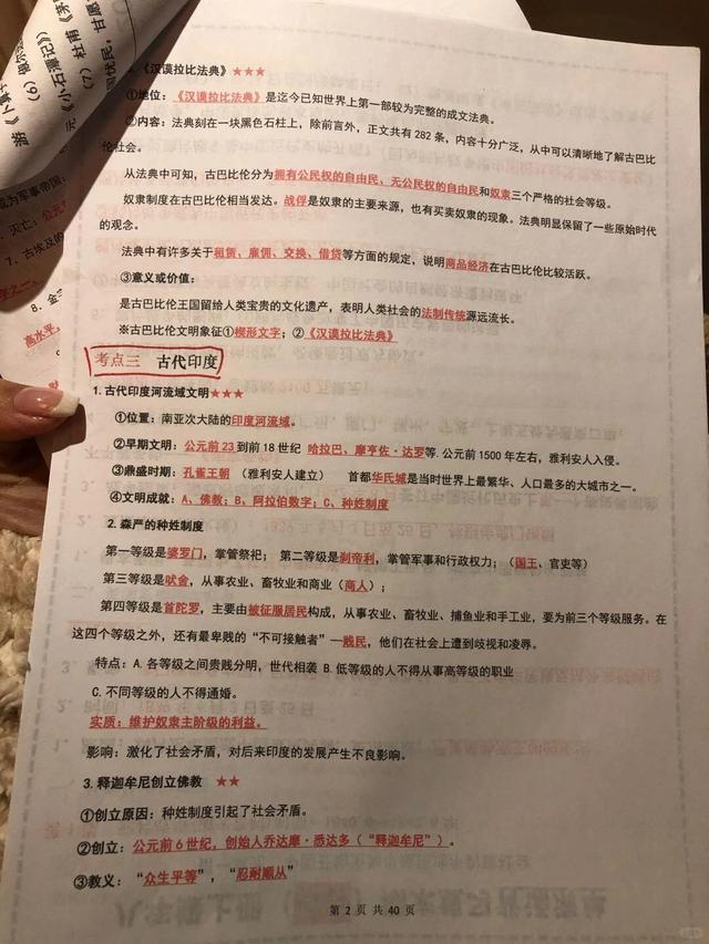 2024中考历史一轮复习必背?6册知识点