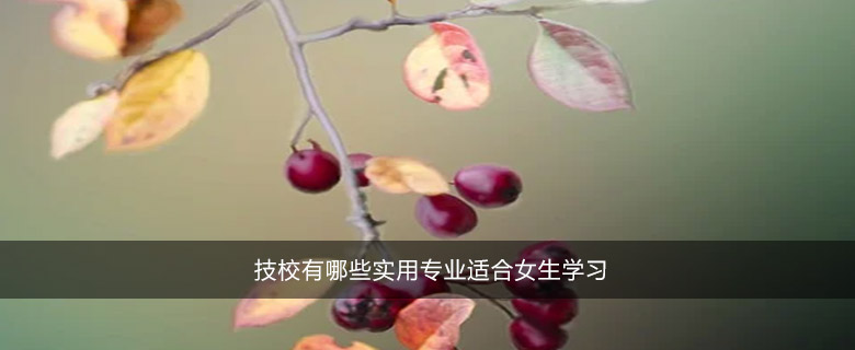 技校有哪些实用专业适合女生学习