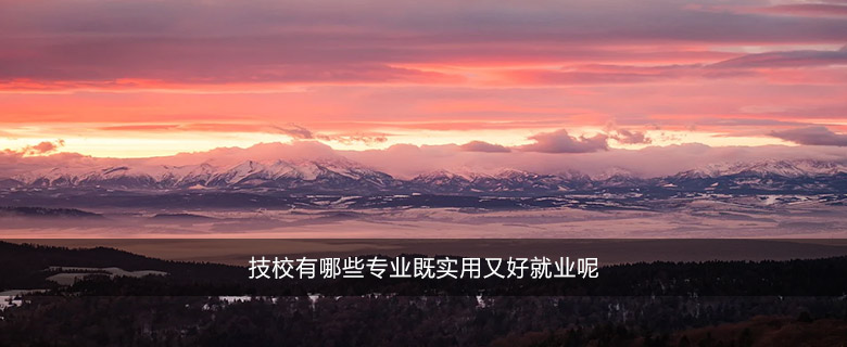 技校有哪些专业既实用又好就业呢